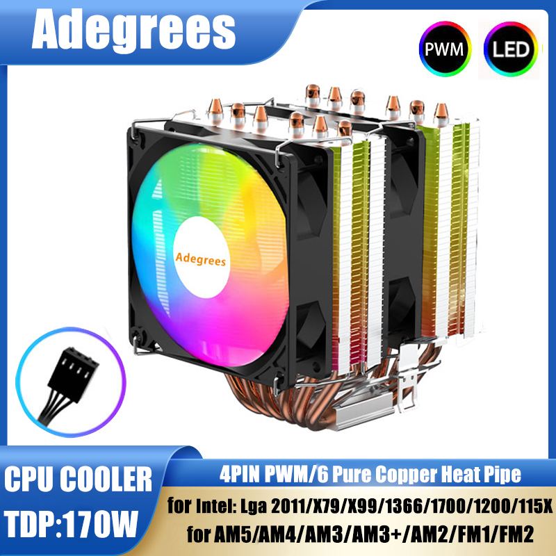 Cpu Heatsink - Air-cooled CPU Cooler 90mm RGB Cooling