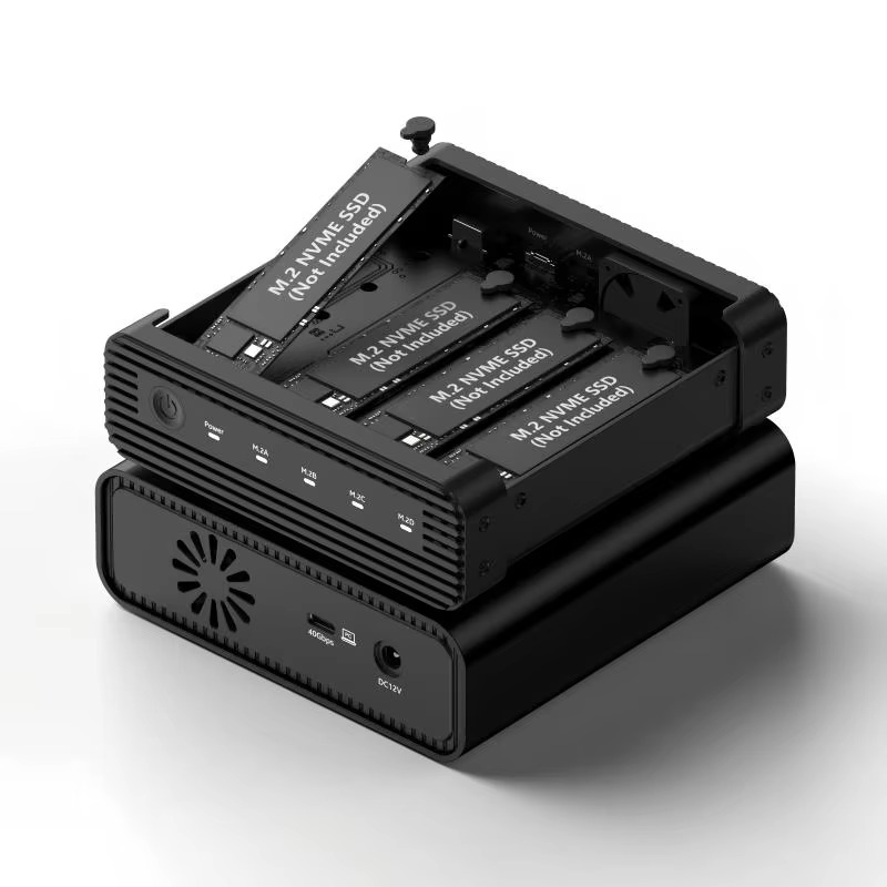 Case Fan - Aluminum M2 4-Bay USB4 External NVME