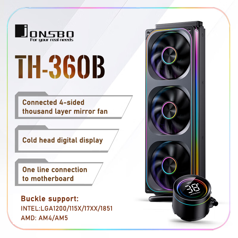 Aio Liquid Cooler - Jonsbo TH-360 AIO CPU Liquid Cooling