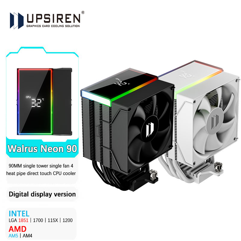 UPSIREN Walrus Neon 90 Digital - đánh giá và giá Air Cooler Cpu