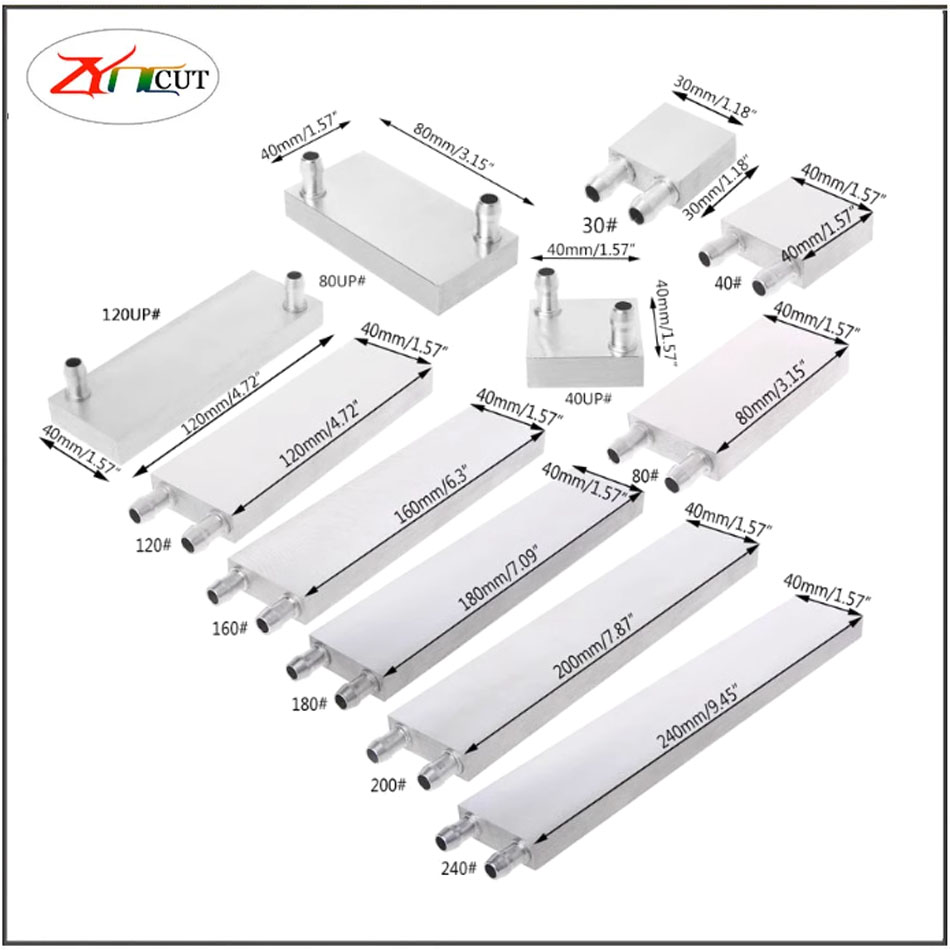 40 80mm CPU Aluminum water-coo - đánh giá và giá Cpu Heatsink
