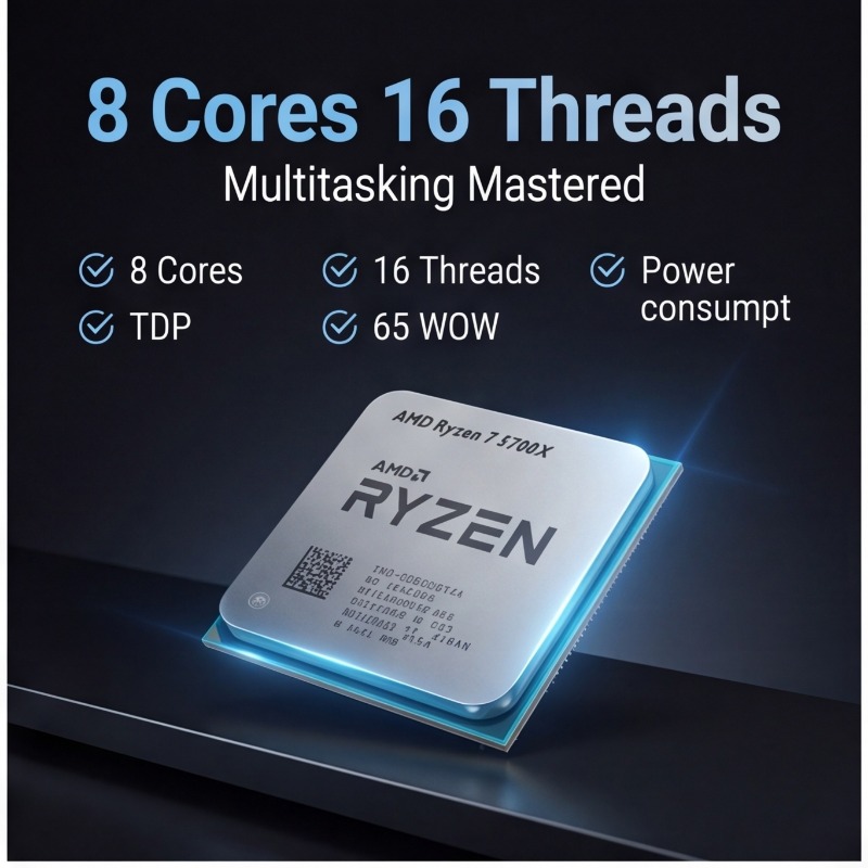 AMD Ryzen 7 5700X Processor Fo - đánh giá và giá Cpu Fan