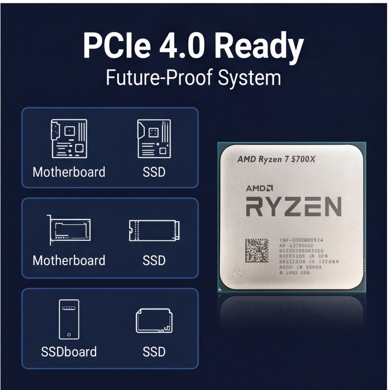 AMD Ryzen 7 5700X Processor Fo - đánh giá và giá Cpu Fan