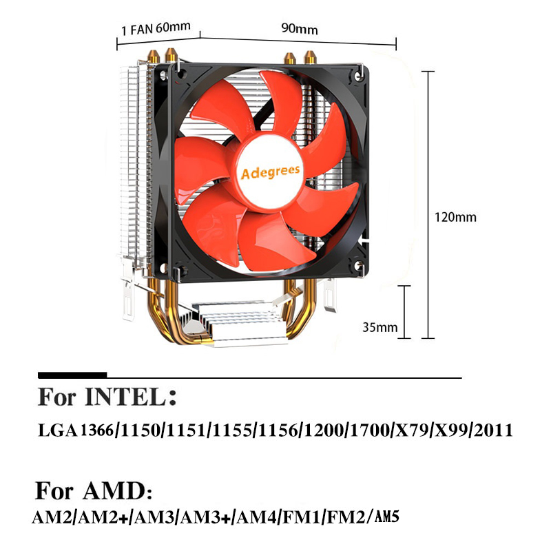 X99 CPU Air Cooler Quiet Proce - đánh giá và giá Air Cooler Cpu