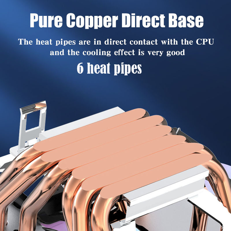 6 Heat Pipe CPU Cooler 4Pin PW - đánh giá và giá Cpu Heatsink