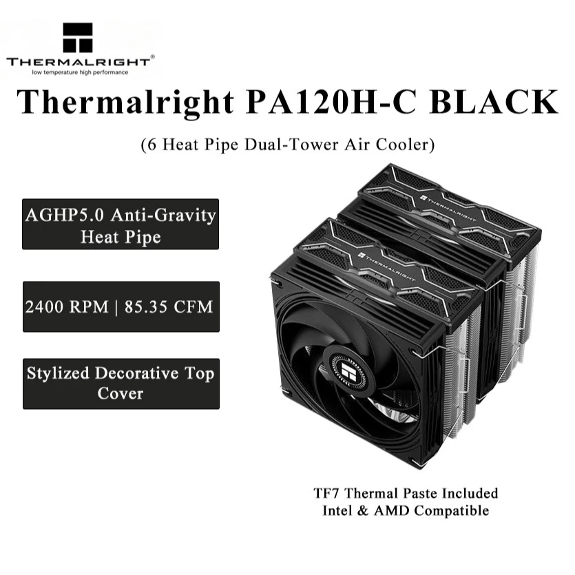 Thermalright PA120H‑C BLACK Du - đánh giá và giá Thermal Paste