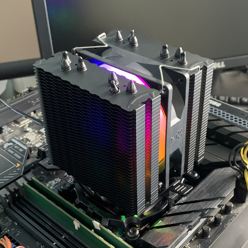 6 Heat Pipes CPU Air Cooler 4  - đánh giá và giá Cpu Heatsink
