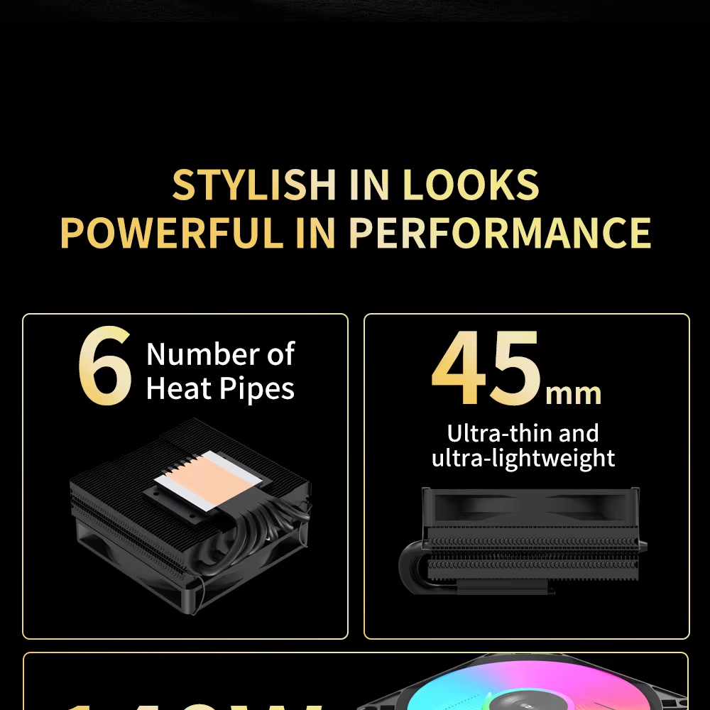 UPSIREN ITX90V6 X45 CPU Air Co - đánh giá và giá Cpu Heatsink