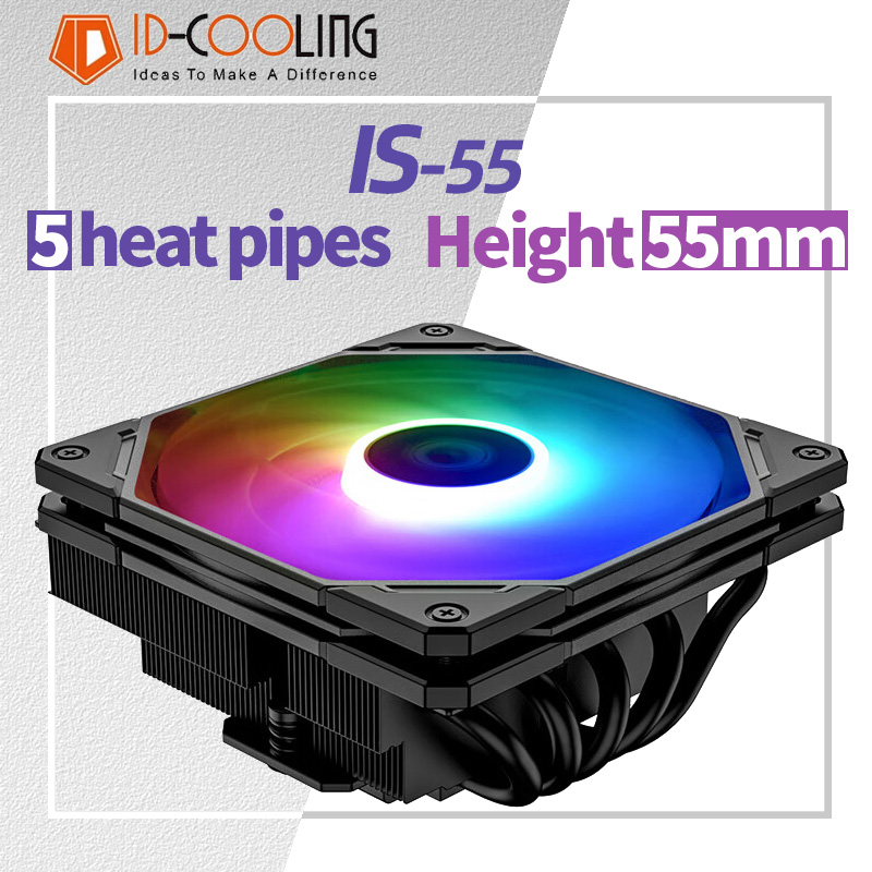 ID-COOLING IS-55 5Heatpipe CPU - đánh giá và giá Cpu Cooler