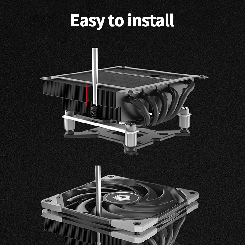ID-COOLING IS-55 5Heatpipe CPU - đánh giá và giá Cpu Cooler