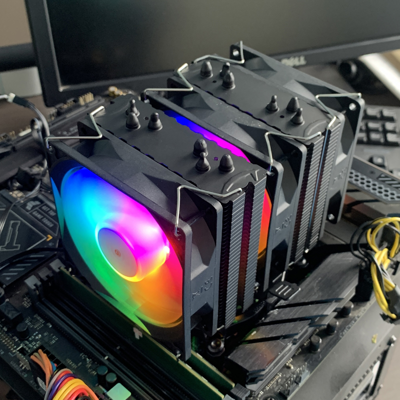 RGB CPU Cooler AM4 6 Heat Pipe - đánh giá và giá Cpu Heatsink