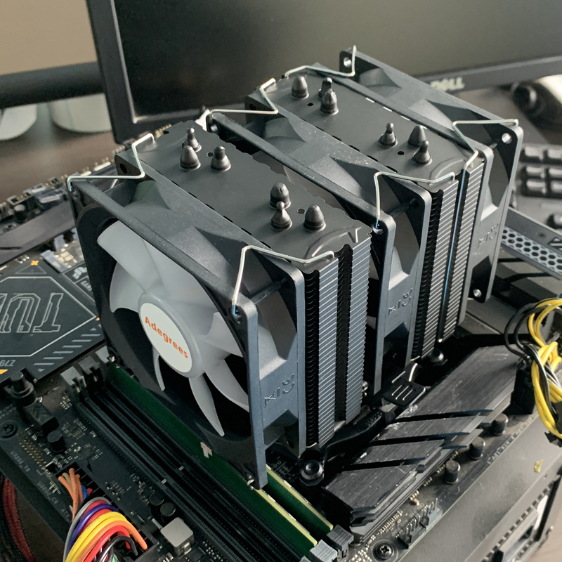 RGB CPU Cooler AM4 6 Heat Pipe - đánh giá và giá Cpu Heatsink